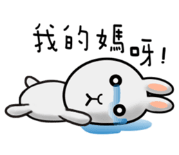 Happy # gray than the rabbit 2 sticker #8328230