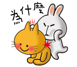 Happy # gray than the rabbit 2 sticker #8328231