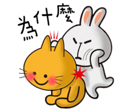 Happy # gray than the rabbit 2 sticker #8328231