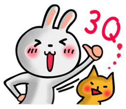 Happy # gray than the rabbit 2 sticker #8328233