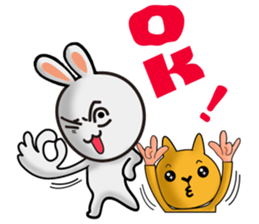 Happy # gray than the rabbit 2 sticker #8328234