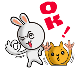 Happy # gray than the rabbit 2 sticker #8328234