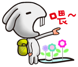 Happy # gray than the rabbit 2 sticker #8328235