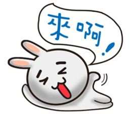 Happy # gray than the rabbit 2 sticker #8328236