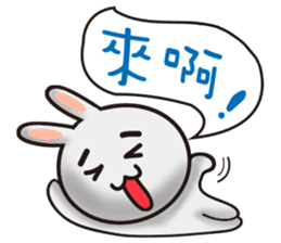 Happy # gray than the rabbit 2 sticker #8328236