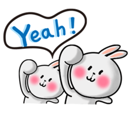 Happy # gray than the rabbit 2 sticker #8328238