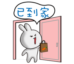 Happy # gray than the rabbit 2 sticker #8328239