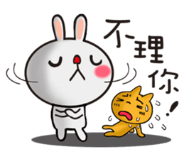 Happy # gray than the rabbit 2 sticker #8328261