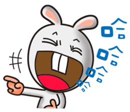 Happy # gray than the rabbit 2 sticker #8328266