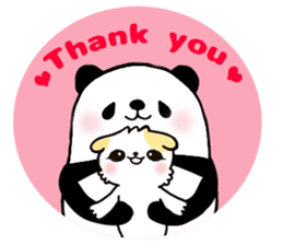 panda and kitten   kind words sticker #8328875