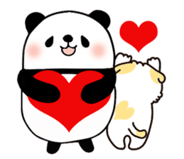 panda and kitten   kind words sticker #8328881
