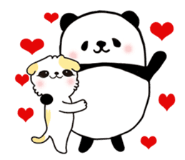 panda and kitten   kind words sticker #8328882