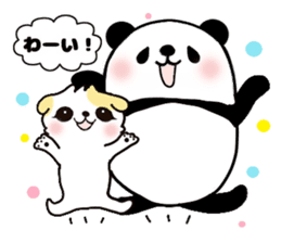 panda and kitten   kind words sticker #8328883