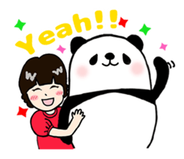 panda and kitten   kind words sticker #8328884