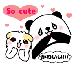 panda and kitten   kind words sticker #8328890