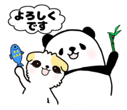 panda and kitten   kind words sticker #8328895