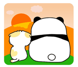 panda and kitten   kind words sticker #8328898