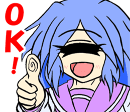 Everyday Sticker of monocular daughter sticker #8329110