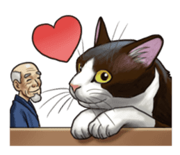 old men and cats and a few macho men. sticker #8329307