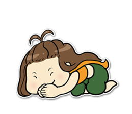 Bee Bie and cute little cat sticker #8330309