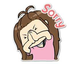 Bee Bie and cute little cat sticker #8330316