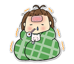 Bee Bie and cute little cat sticker #8330327