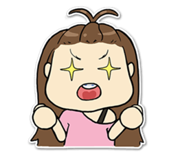 Bee Bie and cute little cat sticker #8330328