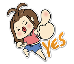 Bee Bie and cute little cat sticker #8330329