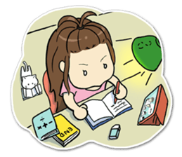 Bee Bie and cute little cat sticker #8330330