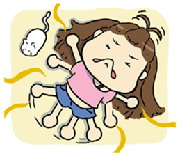 Bee Bie and cute little cat sticker #8330334