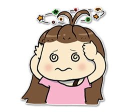 Bee Bie and cute little cat sticker #8330340