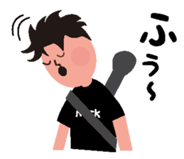 Rocker speaks Fukushima dialect ver.2 sticker #8331284