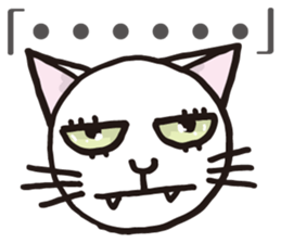 white cats of Yoshisyan 02 sticker #8331394