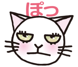 white cats of Yoshisyan 02 sticker #8331395