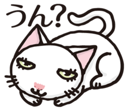 white cats of Yoshisyan 02 sticker #8331398