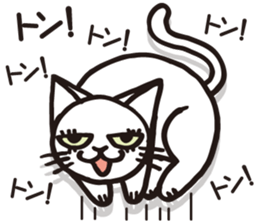 white cats of Yoshisyan 02 sticker #8331400