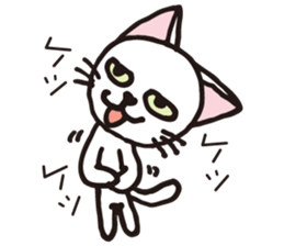 white cats of Yoshisyan 02 sticker #8331408