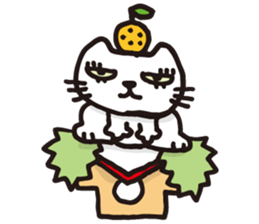 white cats of Yoshisyan 02 sticker #8331412