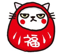 white cats of Yoshisyan 02 sticker #8331416