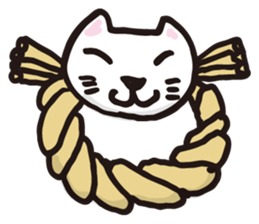 white cats of Yoshisyan 02 sticker #8331417