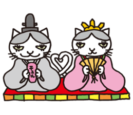 white cats of Yoshisyan 02 sticker #8331419