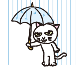 white cats of Yoshisyan 02 sticker #8331421