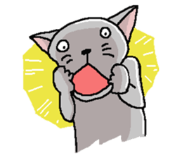 He is a cat named Gal 4 sticker #8331843