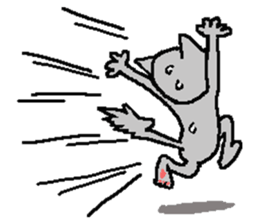 He is a cat named Gal 4 sticker #8331844