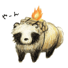 Japanese raccoon dog sticker #8332093