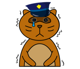 The police of leopard cat (English) sticker #8333396