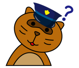 The police of leopard cat (English) sticker #8333400