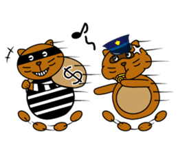 The police of leopard cat (English) sticker #8333423