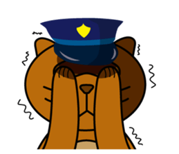 The police of leopard cat (English) sticker #8333426