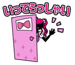 The pink cute girl(Japanese sticker) sticker #8333468
